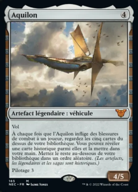 Aquilon, carte Magic NEC 165 — extension Neon Dynasty Commander