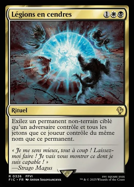 Légions en cendres, carte Magic FIC 326 — extension Final Fantasy Commander