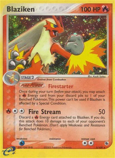Blaziken, Pokémon card RS 3 — Ruby & Sapphire set