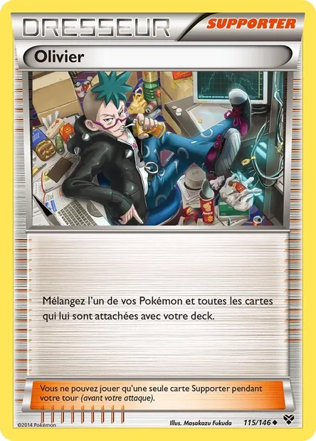 Olivier, carte Pokémon XY 115 — extension XY