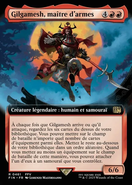Gilgamesh, maître d'armes, carte Magic FIN 461 — extension Final Fantasy