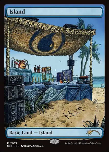 Île, carte Magic SLD 2077 — extension Secret Lair Drop