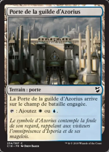Porte de la guilde d'Azorius, carte Magic C18 234 — extension Commander 2018