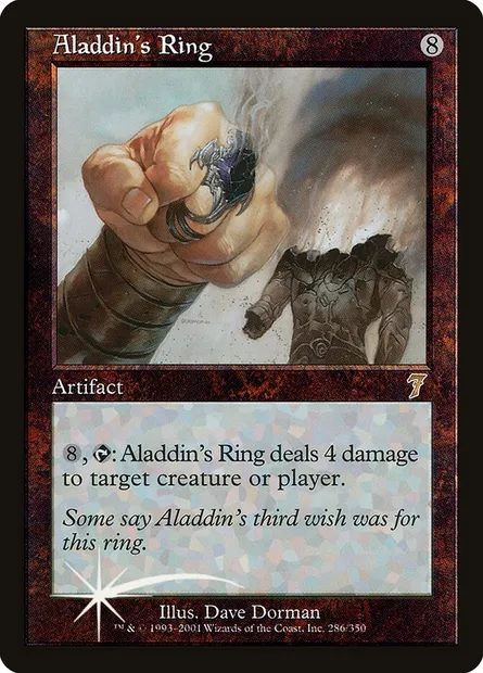 Aladdin's Ring, Magic card 7ED 286★ — Seventh Edition set