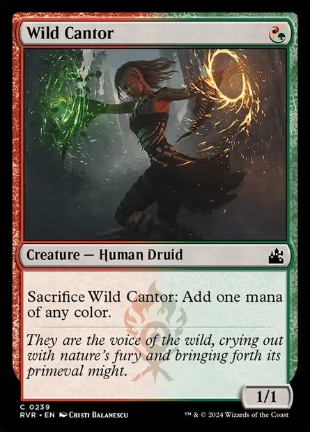 Wild Cantor, Magic card RVR 239 — Ravnica Remastered set