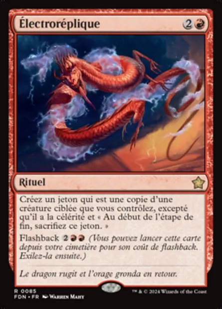 Électroréplique, carte Magic FDN 85 — extension Foundations