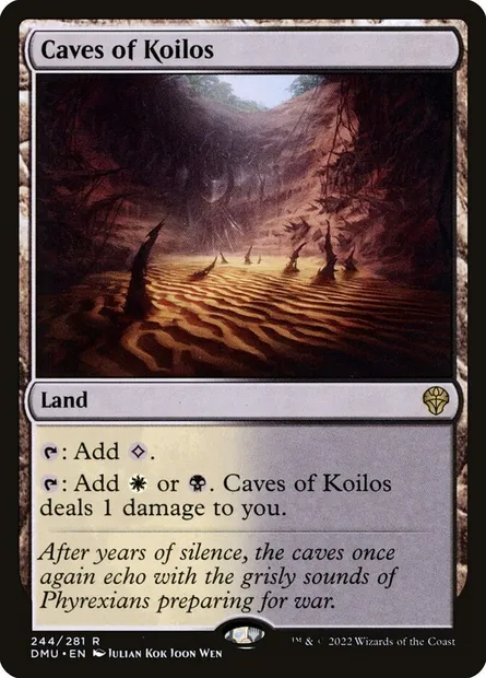 Caves of Koilos, Magic card DMU 244 — Dominaria United set