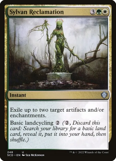Sylvan Reclamation, Magic card SCD 248 — Starter Commander Decks set