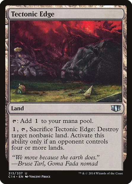 Tectonic Edge, Magic card C14 313 — Commander 2014 set