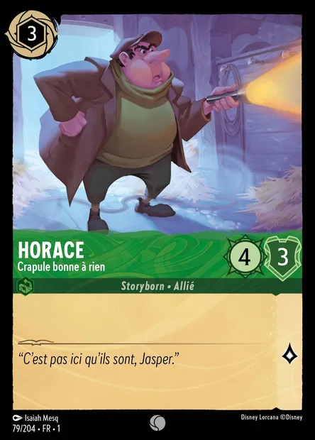Horace - Crapule bonne à rien, carte Disney Lorcana CH1-079 — extension Premier Chapitre