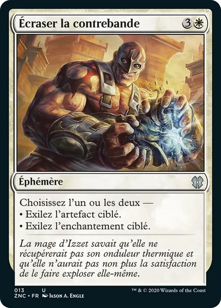 Écraser la contrebande, carte Magic ZNC 13 — extension Zendikar Rising Commander