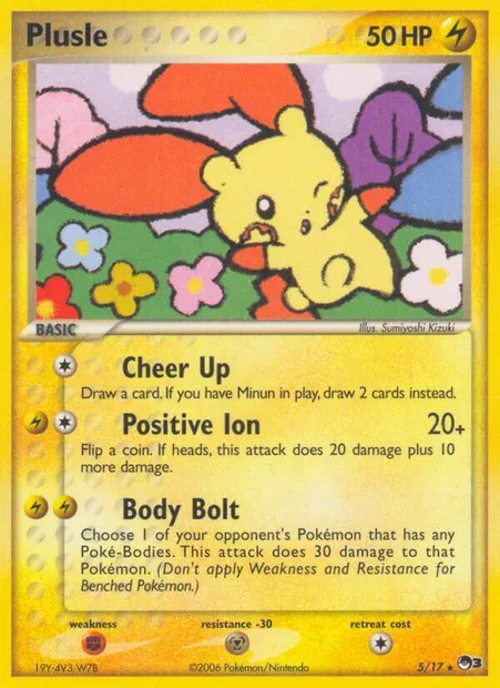 Plusle, Pokémon card P3 5 — POP Series 3 set