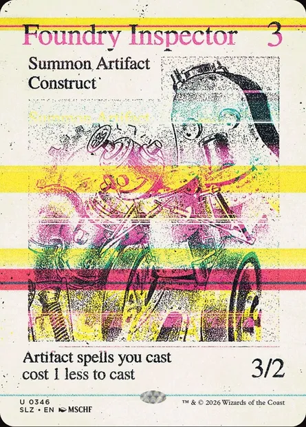 Foundry Inspector, Magic card SLZ 346 — The Zeta Set set