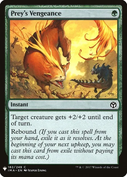 Prey's Vengeance, Magic card PLST IMA-182 — The List set