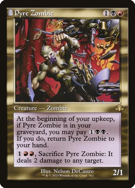 Pyre Zombie, Magic card DMR 362 — Dominaria Remastered set