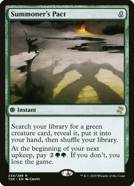 Summoner's Pact, Magic card TSR 234 — Time Spiral Remastered set