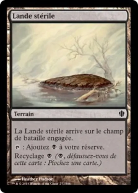 Lande stérile, carte Magic C13 277 — extension Commander 2013