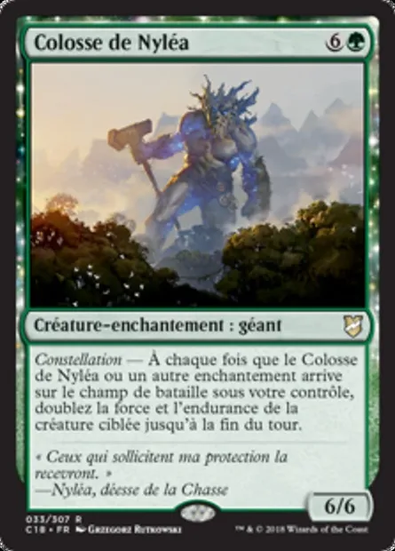 Colosse de Nyléa, carte Magic C18 33 — extension Commander 2018