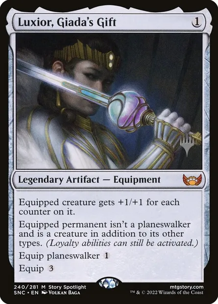 Luxior, Giada's Gift, Magic card PSNC 240p — Streets of New Capenna Promos set