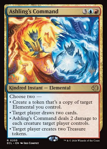 Ashling's Command, Magic card PECL 205p — Lorwyn Eclipsed Promos set