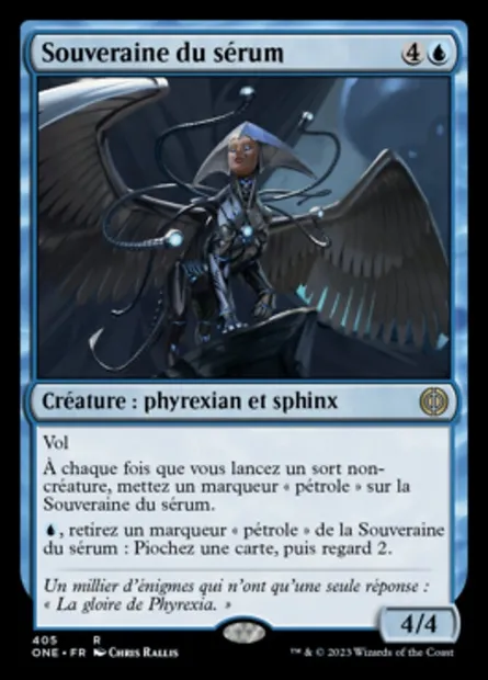 Souveraine du sérum, carte Magic ONE 405 — extension Tous Phyrexians