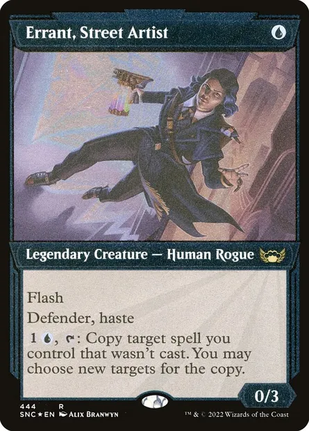 Errant, Street Artist, Magic card SNC 444 — Streets of New Capenna set