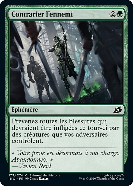 Contrarier l'ennemi, carte Magic IKO 173 — extension Ikoria: Lair of Behemoths