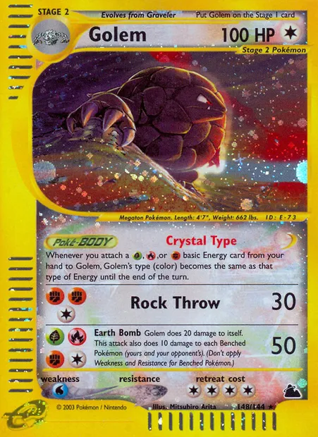 Golem, Pokémon card SK 148 — Skyridge set