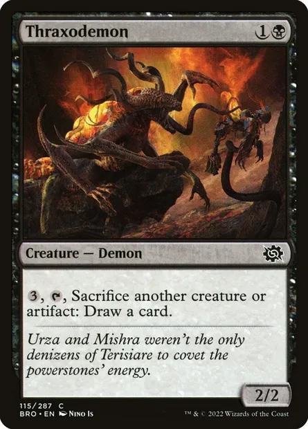 Thraxodemon, Magic card BRO 115 — The Brothers' War set