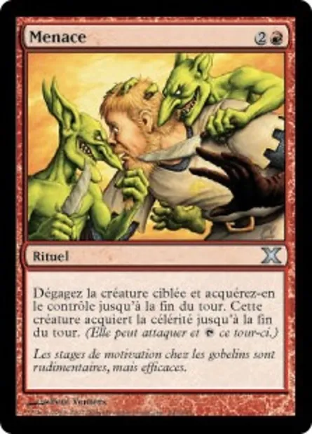Menace, carte Magic 10E 242 — extension Dixième édition
