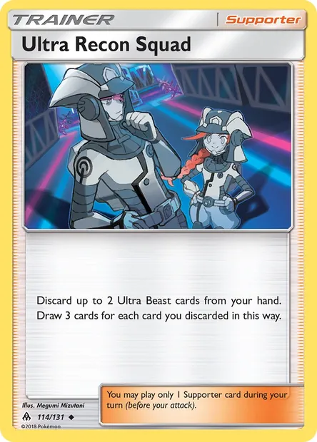 Ultra Recon Squad, Pokémon card FLI 114 — Forbidden Light set