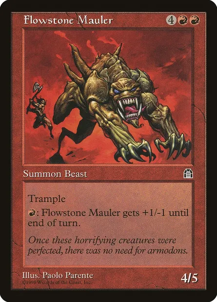 Flowstone Mauler, Magic card STH 85 — Stronghold set