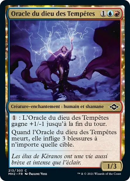 Oracle du dieu des Tempêtes, carte Magic MH2 213 — extension Horizons du Modern 2