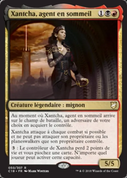 Xantcha, agent en sommeil, carte Magic C18 50 — extension Commander 2018