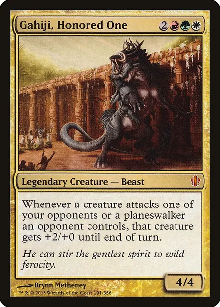 Gahiji, Honored One, Magic card C13 191 — Commander 2013 set
