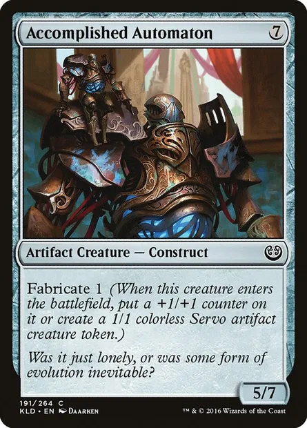 Accomplished Automaton, Magic card KLD 191 — Kaladesh set