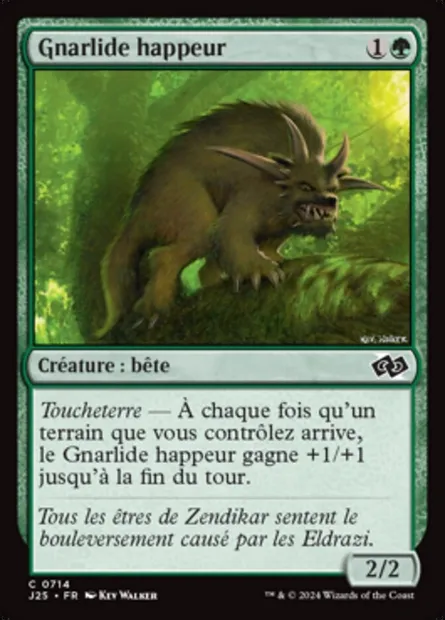 Gnarlide happeur, carte Magic J25 714 — extension Foundations Jumpstart