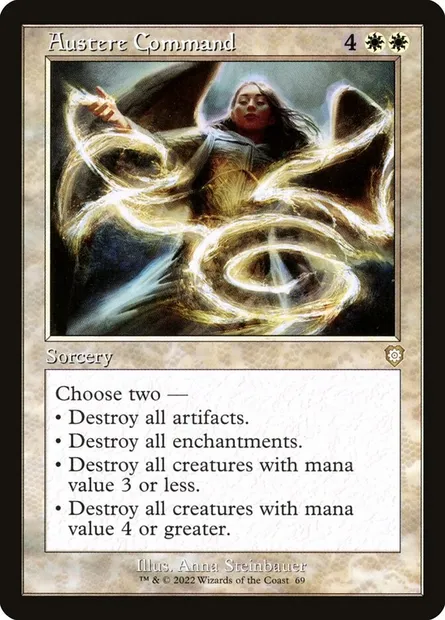 Austere Command, Magic card BRC 69 — The Brothers' War Commander set