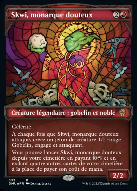 Skwi, monarque douteux, carte Magic DMU 332 — extension Dominaria Uni