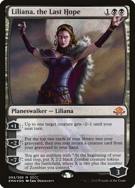 Liliana, the Last Hope, Magic card PS16 93 — San Diego Comic-Con 2016 set
