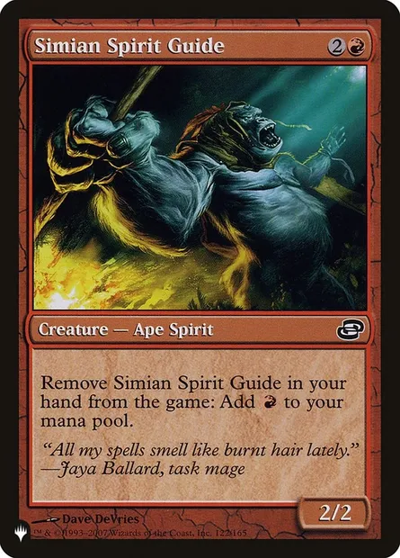 Guide spirituel simiesque, carte Magic PLST PLC-122 — extension The List