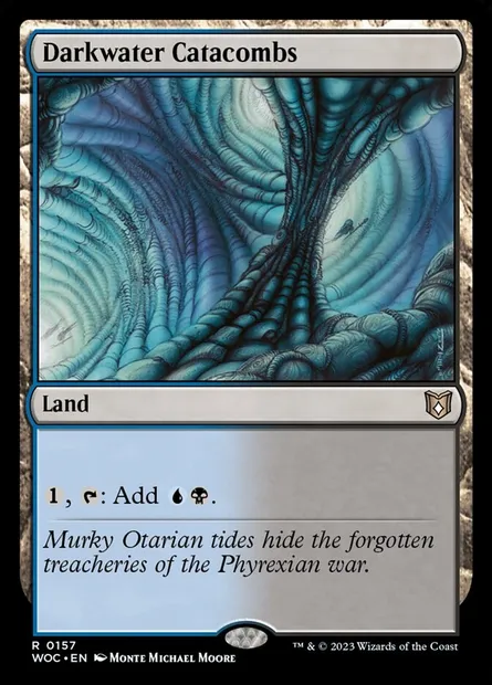 Darkwater Catacombs, Magic card WOC 157 — Wilds of Eldraine Commander set