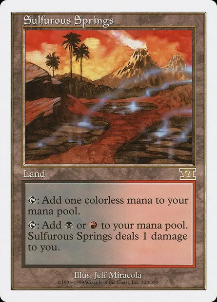 Sources sulfureuses, carte Magic 6ED 328 — extension Classic Sixth Edition
