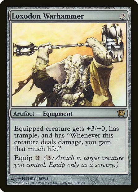 Loxodon Warhammer, Magic card 9ED 303★ — Ninth Edition set
