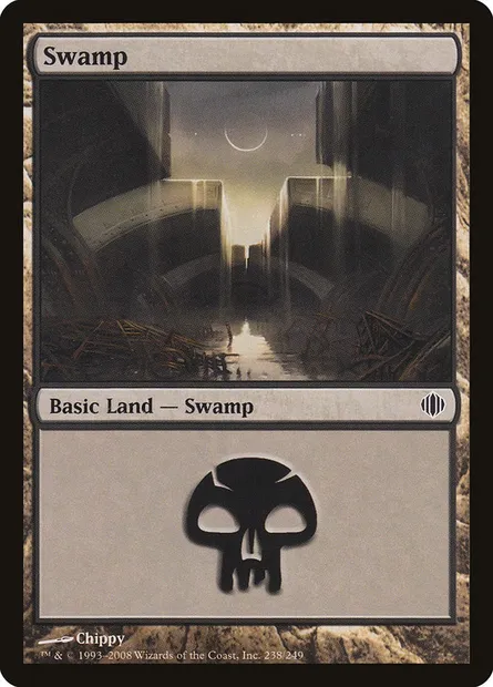 Swamp, Magic card ALA 238 — Shards of Alara set
