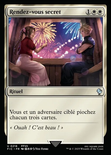 Rendez-vous secret, carte Magic FIC 218 — extension Final Fantasy Commander