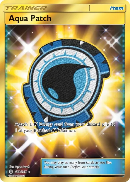 Aqua Patch, Pokémon card GRI 161 — Guardians Rising set