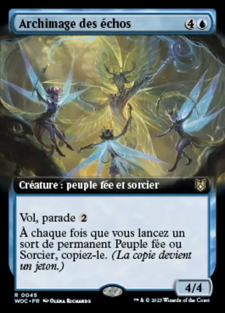 Archimage des échos, carte Magic WOC 45 — extension Wilds of Eldraine Commander