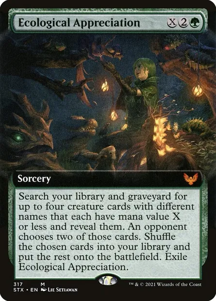 Ecological Appreciation, Magic card STX 317 — Strixhaven: School of Mages set