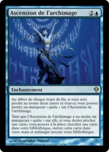 Ascension de l'archimage, carte Magic ZEN 42 — extension Zendikar
